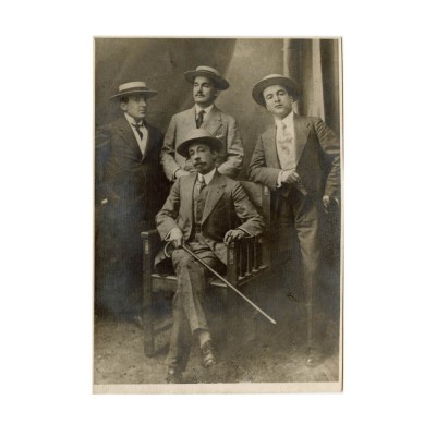 Șt. O. Iosif, Victor Eftimiu și Dimitrie Anghel, fotografie de epocă foto