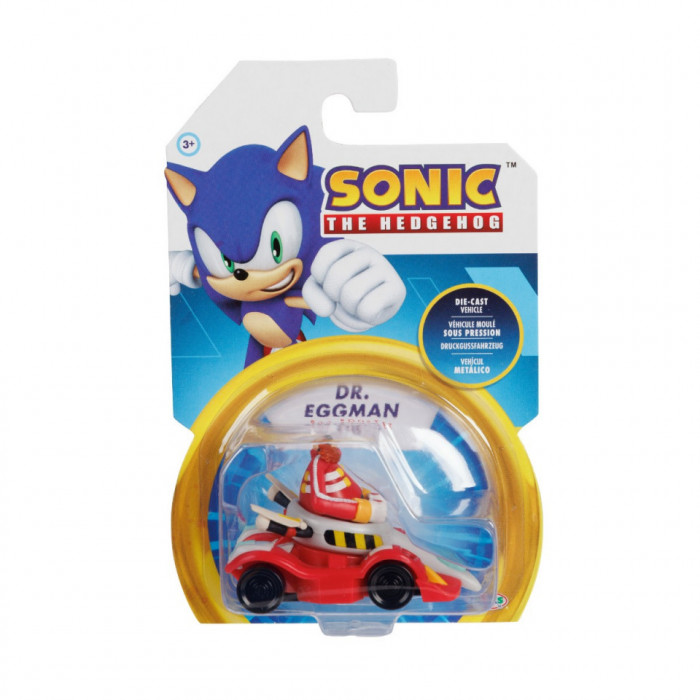 Nintendo Sonic - Vehicul din metal cu figurina 1:64, Eggman, S5