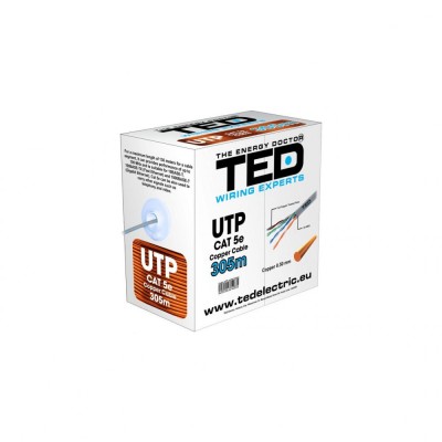 Cablu UTP cat.5e cupru integral rola 305ml TED Wire Expert TED002495 BBB foto