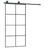 Cumpara ieftin Usa glisanta cu set feronerie 102,5x205 cm sticla ESG/aluminiu