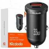 Mcdodo &Icirc;ncărcător Auto Puternic Rapid Pentru Telefon 2X Usb Usb-C 33W Led