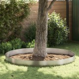 vidaXL &Icirc;mprejmuire pentru gazon Argintiu 450 x 25 cm Oțel inoxidabil