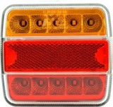 Stop LED Auto 12V/24V, 100x95mm, Semnalizare, Frana, Pozitie, Numar - Omologat E-mark