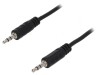 Cablu Audio Jack 3,5mm 3m Negru, Logilink
