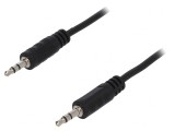 Cablu Audio Jack 3,5mm 3m Negru, Logilink