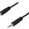 Cablu Audio Jack 3,5mm 3m Negru