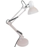 Lampa Birou Manichiura Ajustabila cu Picior si Prindere Masa Totokita&reg; E27, Brat Flexibil, Rotire 360&deg;, Alba