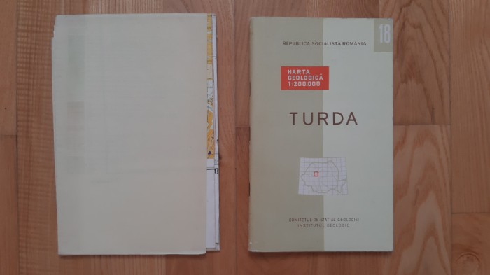 Harta geologica Turda (1967) judetul Cluj geologie