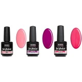 Lac UV permanent - 3 buc kit mic &ndash; roz-violet, INGINAILS