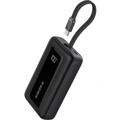 Baterie Externa Anker Zolo, 10000mAh, 30W, QC + PD, 1 x USB-A - 2 x USB-C, Neagra A1688H11 foto