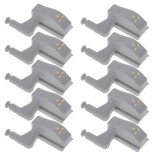 Set 10 balamale pentru mobilier cu iluminare LED, 7.5 x 4 x 2 cm, Oem