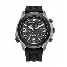 Citizen JV1007-07E, Promaster Land Ceas Cronograf Digital de Bărbați Eco - Drive cu Curea din Cauciuc Negru