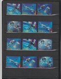 Bhutan 1967 - Spatiu , 3D - serie 12 valori , nedantelate , MNH , Mi.167-178