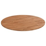 vidaXL Blat de masă rotund maro deschis &Oslash;70x1,5 cm lemn stejar tratat