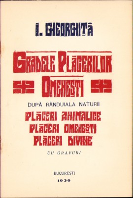 HST C2122 Gradele plăcerilor omenești după r&amp;acirc;nduiala naturii 1936 Gheorghiță foto
