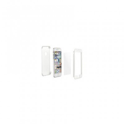Husa Plastic 360 + Temp Glass Iphone 7 Plus (5,5inch ) Alb foto