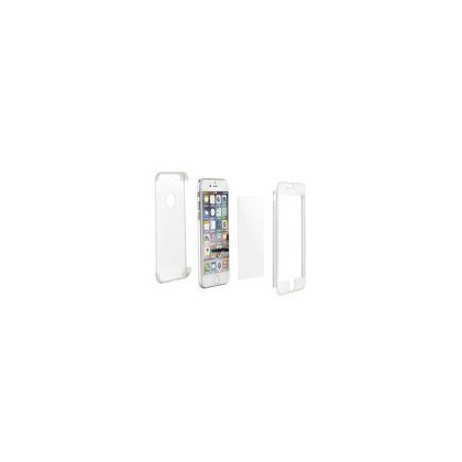 Husa Plastic 360 + Temp Glass Huawei P9 Lite Alb