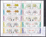 2005 Leul Nou LP1687b Minicoala de 20 timbre MNH Pret 6,5+1Lei, Nestampilat
