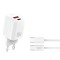 Incarcator Retea Cu Cablu USB-C XO Design L149, 30W, 3A, 1 x USB-A - 1 x USB-C, Alb