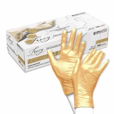 Manusi Nitril Colorate UNIGLOVES Fancy - XL - GOLD