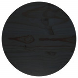 Blat de masa, negru, &Oslash;30x2,5 cm, lemn masiv de pin GartenMobel Dekor, vidaXL