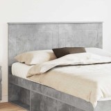 vidaXL Tăblie cap cu headboard Gri din beton 150 cm Lemn compozit 887630