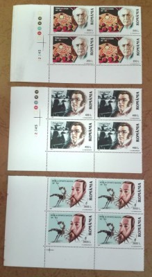 TIMBRE ROMANIA MNH LP1428/1997 PERSONALITATI ALE STIINTEI SI CULTURII BLOC DE 4 foto