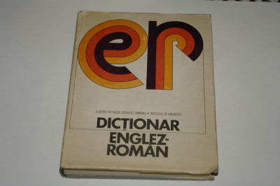 Dictionar englez - roman - Levitchi sa - Academia RSR - 1974 foto