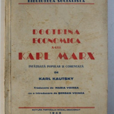 DOCTRINA ECONOMICA A LUI KARL MARX - infatisata popular si comentata de KARL KAUTSKY , 1945
