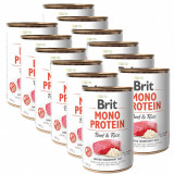 Cumpara ieftin Can Brit Mono Protein Carne de vită și orez, 12 x 400 g