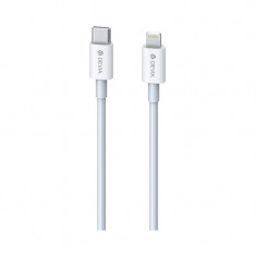 Cablu USB type C - iPhone 1m 3A 20W alb Devia Cai2 foto