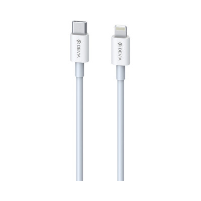 Cablu USB type C - iPhone 1m 3A 20W alb Devia Cai2 foto