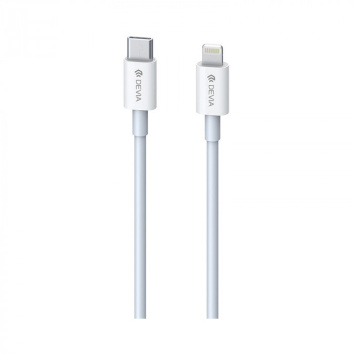 Cablu USB type C - iPhone 1m 3A 20W alb Devia Cai2