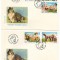 Romania (172) - Expozitia Mondiala Canina, Brno,1990, serie neobliterata + 3 FDC