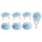 Protectie priza copii, set 7 bucati, material plastic