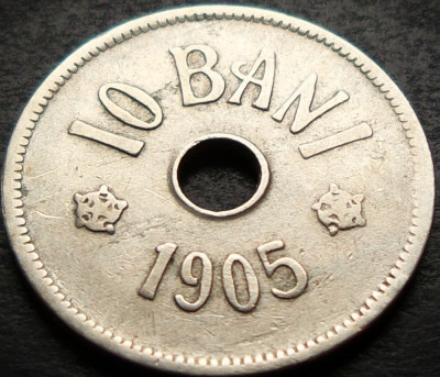 Moneda istorica 10 BANI - ROMANIA, anul 1905 * cod 5381 foto