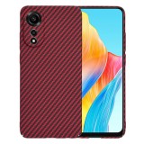 Husa Oppo A78 4G Asteroid GSM Carbonite FiberShell, rosu