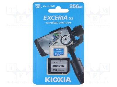 KIOXIA Card de memorie microSDHC 256GB R: 100MB/s Class 10 UHS U1 foto