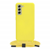 Husa pentru Samsung Galaxy S21 FE 5G, Techsuit Crossbody Lanyard, Yellow
