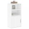 vidaXL Dulap lateral &bdquo;ODDA&rdquo; alb 40x24x79 cm, lemn masiv de pin 4103596