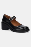 Billi Bi pantofi de piele culoarea negru, cu toc drept, A9075 900