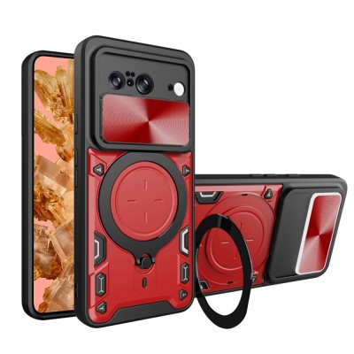 Husa Google Pixel 8 Techsuit CamGuard Pro, rosu foto