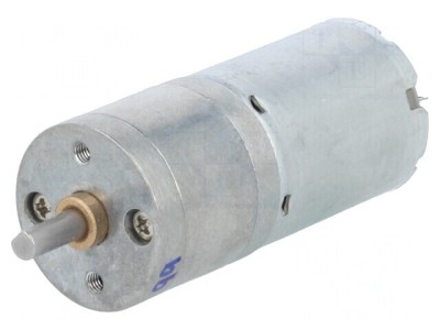Motor DC cu Transmisie 12V 1,1A Ax Crestătură D 99:1 foto