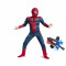 Set costum Spiderman cu muschi Infinity War pentru copii, lansator cu ventuze, M, 5 - 7 ani