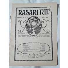 Revista Rasaritul, anul VII, nr.33-36/1925 (din cuprins, proza de V.Militaru)