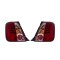 Stop spate, lampa Fiat 500 (312), 03.2007-08.2015, model tuning, montare spate, stanga+dreapta, cu lumini de zi tip LED; cu lampa stop frana cu LED;
