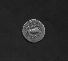Grecia Antica - Originala Antica DRACHMA Argint - ( Dyrrachion - Illyria - Drachm )