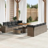 Cumpara ieftin Set de canapele pentru grădină 11 pcs Gri 100 x 100 x 71 cm