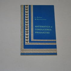 Matematica si conducerea productiei - Kutev