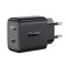 &Icirc;ncărcător Acefast GaN USB tip C 30W, PD, QC 3.0, AFC, FCP, negru (A21-black)